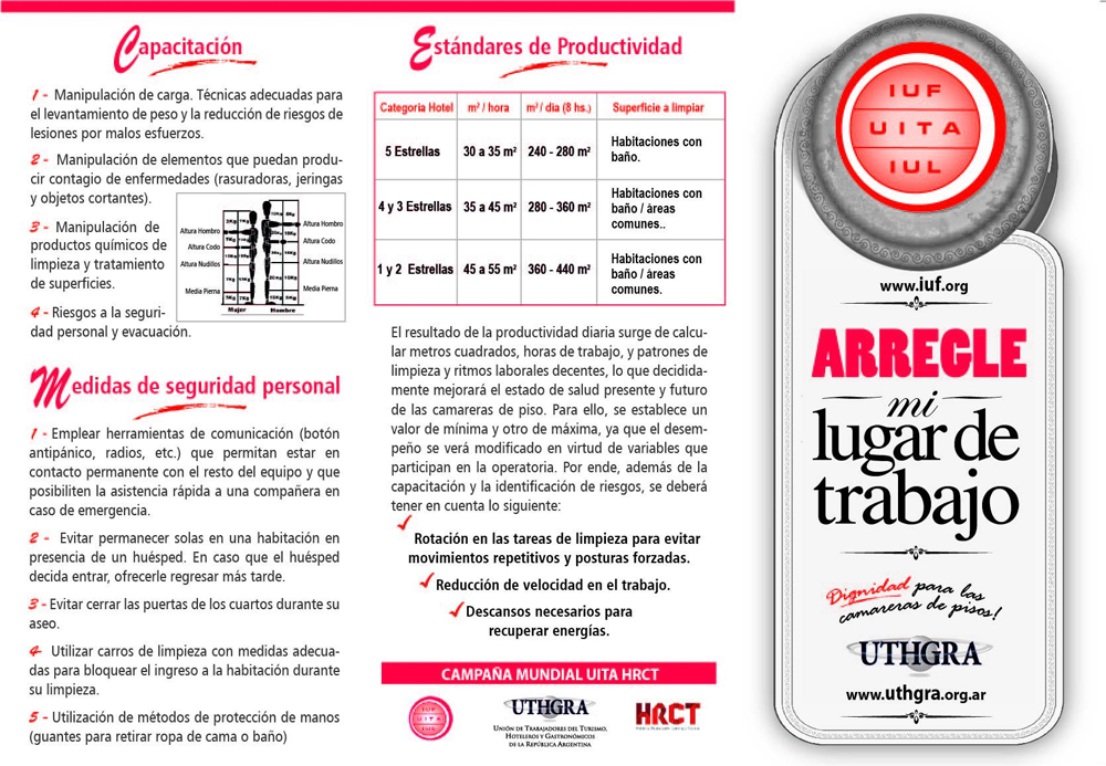 Folletos Camareras de Piso