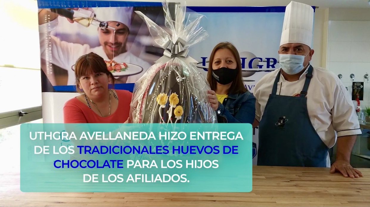 La seccional de UTHGRA Avellaneda-Lomas entregó huevos de chocolate a los hijos de afiliados