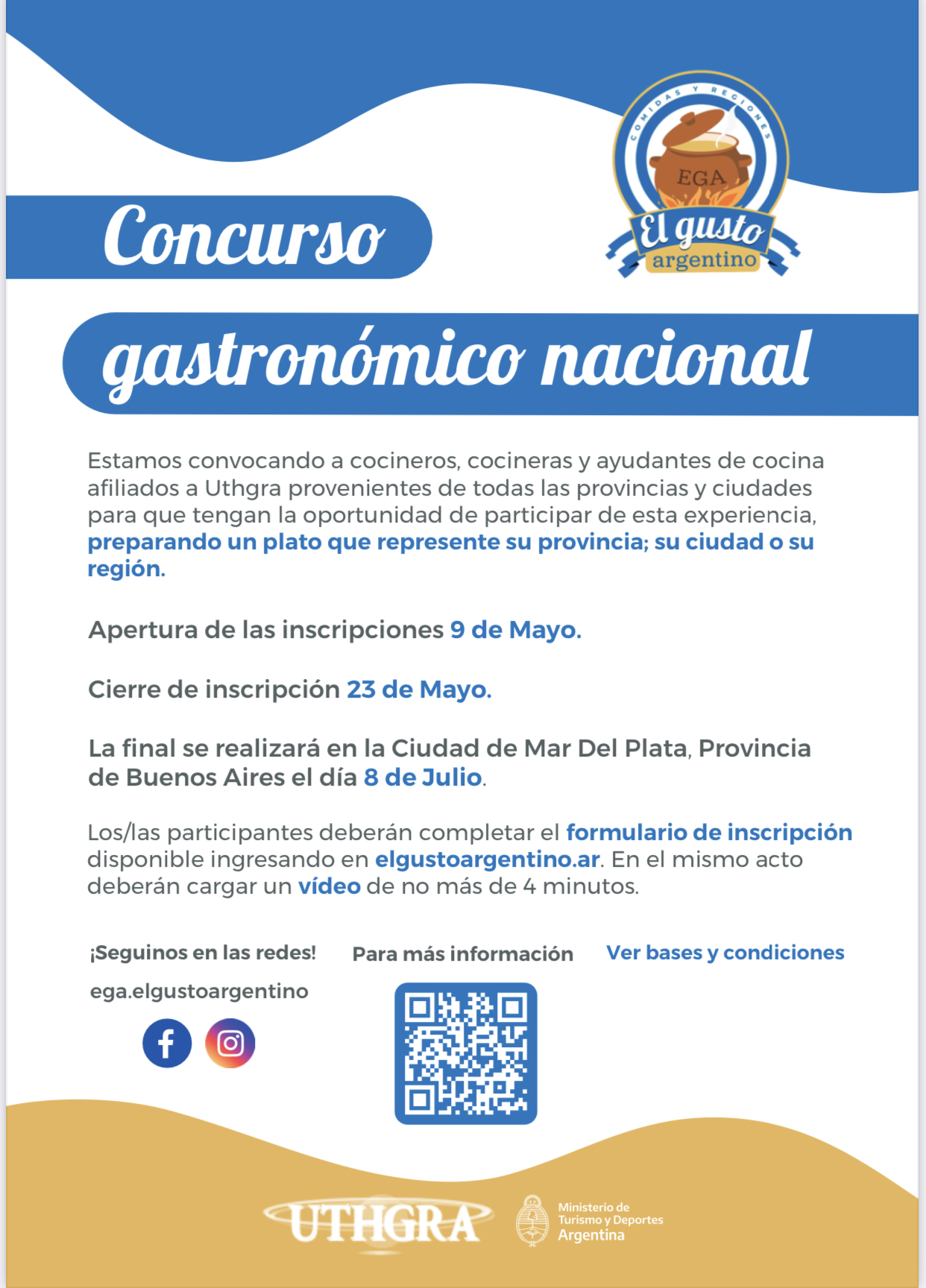 Concurso gastronómico nacional “El Gusto Argentino”