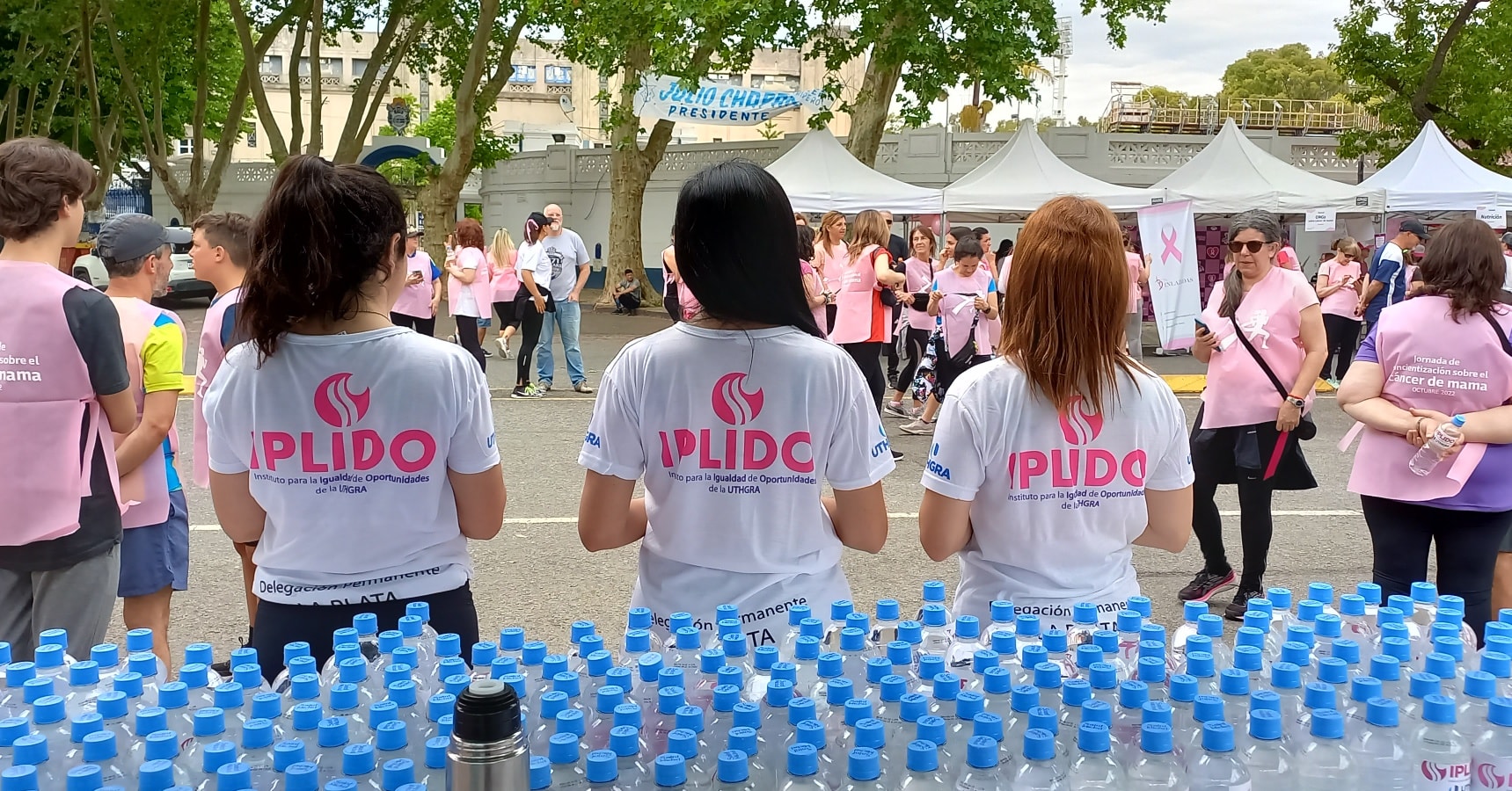 El IPLIDO de la seccional platense de la UTHGRA colaboró con la jornada de concientización sobre el cáncer de mama