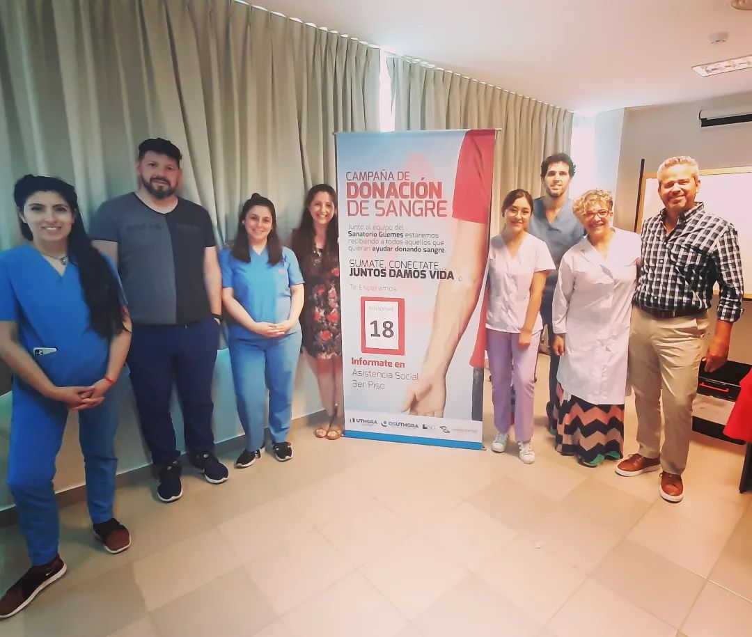Campaña de donación de sangre en la UTHGRA Avellaneda-Lomas